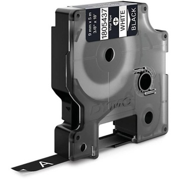 Dymo Rhino 1805437, 9mm x 5,5m, biały druk / biały podkład, taśma oryginaln