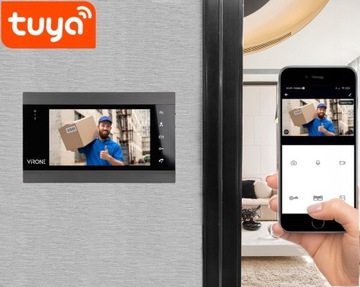 WIDEODOMOFON WIFI FULL HD SZYFRATOR APLIKACJA TUYA SUPERCENA VDP-61FHD