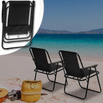 ТУРИСТИЧЕСКИЙ САД, ПЛЯЖ, РЫБАЛКА, СТУЛ, СКЛАДНОЙ ЧЕРНЫЙ СТУЛ, СТУЛ