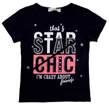 ФУТБОЛКА для девочек с коротким рукавом 064 CHIC 18.ru