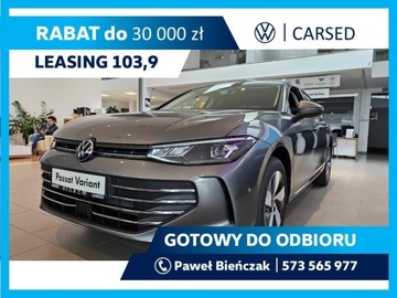 Volkswagen Passat B8 Variant Facelifting 2.0 TDI SCR 150KM 2025 Volkswagen Passat Variant Business Plus 2.0 TDI DSG7Side AssistNawigacjaFo