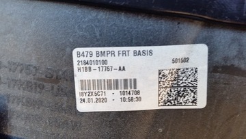 NÁRAZNÍK PŘEDNÍ FORD FIESTA MK8 ACTIV ORIGINÁLNÍ KOMPLETNÍ SILVER FOX