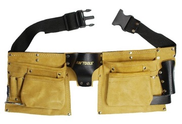 AWTOOLS PAS DEKARSKI SKÓRZANY 11 KIESZENI AW30600