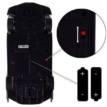 Samochód Radiowóz policyjny zdalnie sterowany ŚWIATŁA DRZWI OTWIERANE PILOT