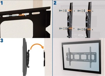 UCHWYT DO TELEWIZORA WIESZAK NA TV MOCNY REGULACJA LCD 32-80 CALI