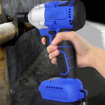 ELEKTRYCZNY KLUCZ UDAROWY NASADKI UDAROWE DO KÓŁ 1/2 420NM 6Ah +2 AKU