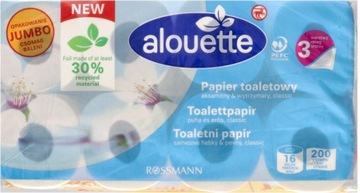 PAPIER TOALETOWY ALOUETTE 16 ROLEK MEGA PACK 3 warstwowy bezzapachowy