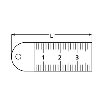 PRZYMIAR LINIOWY INOX 300 MM