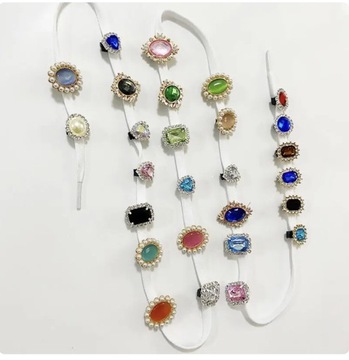 Симпатичные декоративные зажимы для обуви из камня и металла для женщин и мужчин