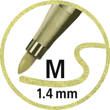 CIENKI Ozdobny DŁUGOPIS Cienkopis dla Dzieci PISAK BIUROWY Metaliczny Pisak