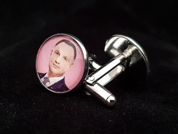 Запонки Ярослав Качиньский Президент PIS