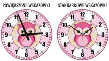 SG Owl Развивающие детские часы, бесшумные, ОЧЕНЬ БОЛЬШИЕ СТРЕЛКИ (L2)