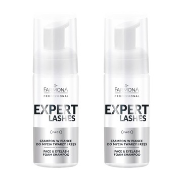 2x EXPERT LASHES SZAMPON PIANKA DO MYCIA RZĘS