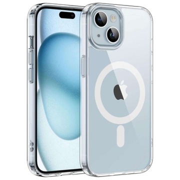 ЧЕХОЛ ДЛЯ IPHONE 15 PLUS MAG SAFE CASE SHOCK CLEAR ALOGY + СТЕКЛО