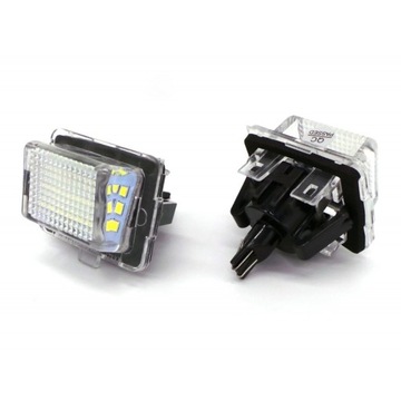 MERCEDES C216 TŘÍDA S LAMPY SPZ LED 2KS