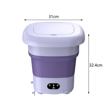 Складная мини-стиральная машина 9л Easy to Violet