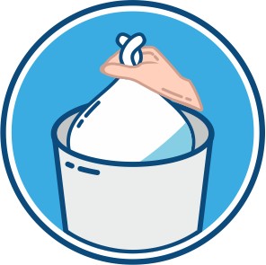 ПАКЕТЫ ДЛЯ ИСПОЛЬЗОВАННЫХ ПОДгузников BABYMAM 400 шт. 4 УП.