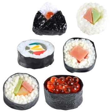 SYMULACJA SUSHI MINI ZABAWKI ŻELKI FAŁSZYWY MODEL SUSHI