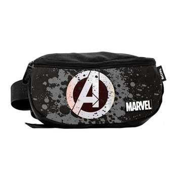 SASZETKA NA PAS - NERKA BEUNIQ MARVEL AVENGERS CZARNY DLA CHŁOPCÓW BIODROWA