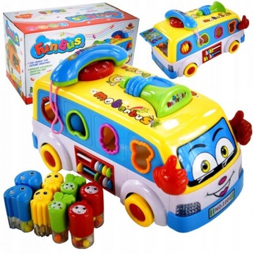 Interaktywny Autobusik z telefonem klocki 2201Ż