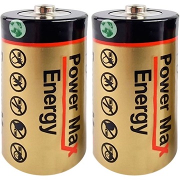 BATERIE R14 AA BATERIA ZESTAW 2SZT 1,5V MOCNE