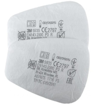 3M 5935 Filtr przeciwpyłowy P3 para