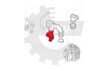 КАБЕЛЬ ТУРБИНЫ ALFA ROMEO 156 1.9 JTD 55181972