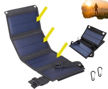 ŁADOWARKA SOLARNA PANEL SŁONECZNY POWERBANK 20W