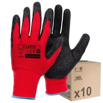 ПЕРЧАТКИ РАБОЧИЕ С ПОКРЫТИЕМ r10 10 ПАР