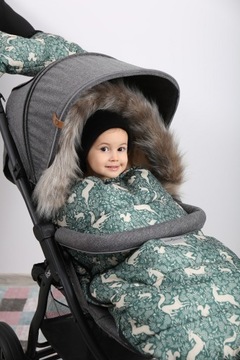 СПАЛЬНЫЙ МЕШОК BABYMAM ДЛЯ ЗИМНЕЙ САНКИ КОЛЯСКИ MAXI 114см