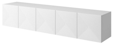 ПОДВЕСНОЙ ТВ ШКАФ LOFT ТВ стол 200 см MAT WHITE MODERN ASHA