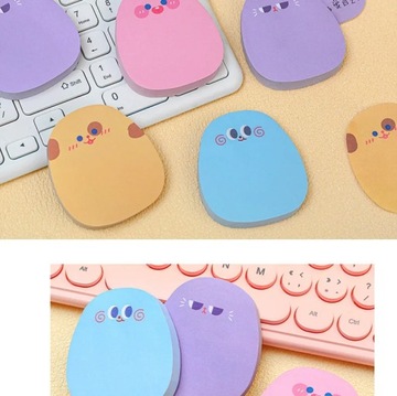 60sheets Sticky Notes Cute Cartoon Colorful Memo Pad Ins Kawaii Stationery