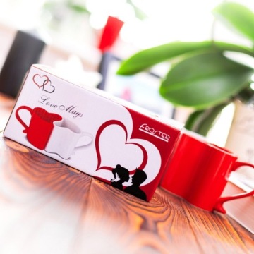 SCOOPED MUGS подарок для жениха и невесты день святого Валентина