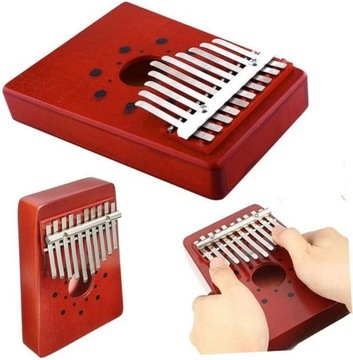 KALIMBA INSTRUMENT AFRYKAŃSKI PIANINO 10 KLAWISZY DREWNIANY DUŻY