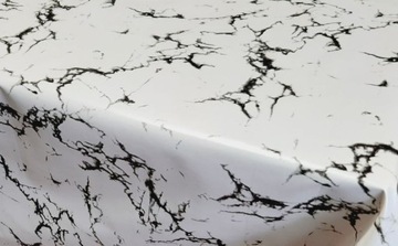 CERATA, CERATY, OBRUS, CERATA BIAŁO CZARNA MARMUREK, KAMIEŃ