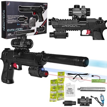 _ ВИНТОВКА ПИСТОЛЕТ MP АВТОМАТИЧЕСКИЙ EAGLE ГЕЛЕВЫЕ ШАРИКИ