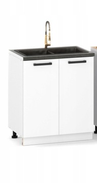 SZAFKA KUCHENNA STOJĄCA POD ZLEW 80cm BIAŁY MAT