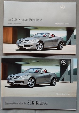 Prospekt Mercedes SLK R171 + Cennik 12 / 2007