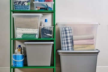 Plastikowy pojemnik RobuStore 55 l szary