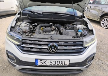 Volkswagen T-Cross SUV 1.0 TSI 110KM 2022 Volkswagen T-Cross I rej 03.2023r, 1.0 TSI. Uszkodzony lewy bok. Poobijany, zdjęcie 5