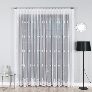 Штора с вышивкой ОРНАМЕНТ, высота 270 см, ГЕОМЕТРИЧЕСКИЙ