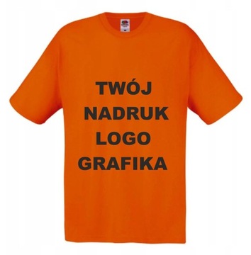 T-SHIRT Koszulka z WŁASNYM NADRUKIEM napisem L