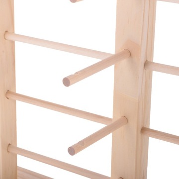 Dwurzędowy DIY Wymienny Drewniany Stojak Na
