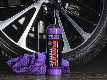 SHINE ARMOR ПОЛИМЕРНАЯ КЕРАМИЧЕСКАЯ ЗАЩИТА КРАСКИ ДЛЯ АВТОМОБИЛЯ + МИКРОФИБРА