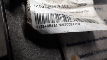 31264654 SVAZEK DVEŘE LEVÝ ZADNÍ VOLVO S80 MK2 V70