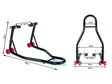ПОДЪЕМНАЯ СТОЙКА ДЛЯ МОТОЦИКЛА ПЕРЕДНЯЯ ЗАДНЯЯ КОМПЛЕКТ MT2