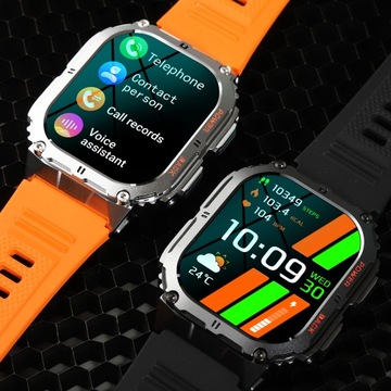 SMARTWATCH ZEGAREK MĘSKI MENU POLSKIE SPORT PULS ROZMOWY SMART WATCH AMOLED