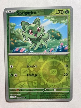 Scarlet & Violet reverse 013/198 Sprigatito