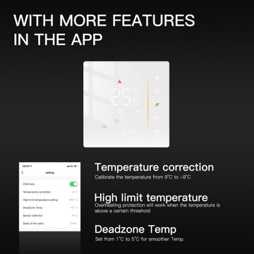 Светодиодный термостат Zigbee TUYA Газовый/водяной нагреватель GC