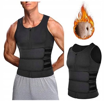 ODCHUDZAJĄCY PAS DO ĆWICZEŃ FITNESS KAMIZELKA 3XL
